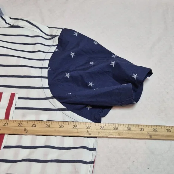 Daniel Cremieux Men's Shirt Size XXL Blue Label Stars & Stripes Button Up (56) - Picture 6 of 10